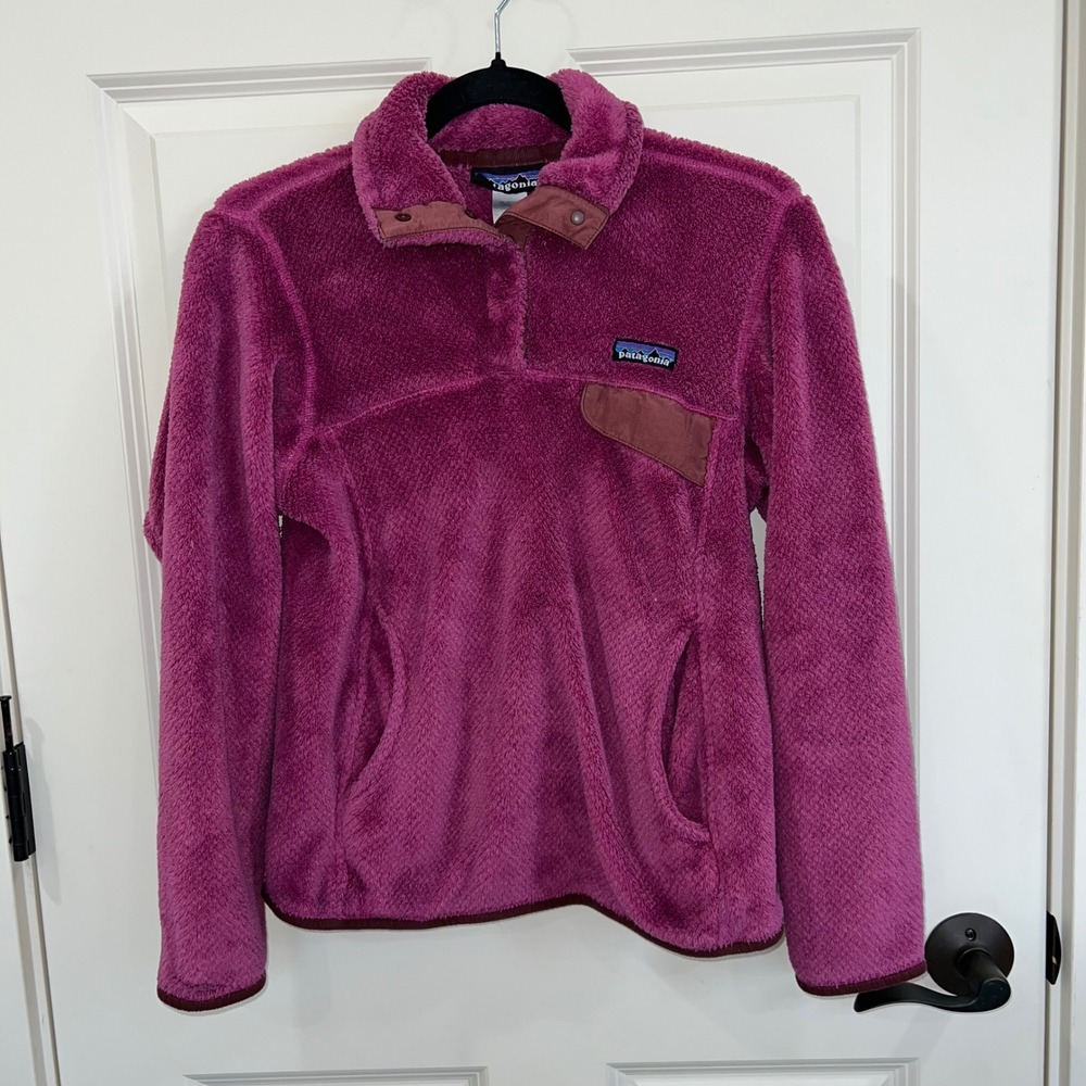 Patagonia Re-Tool Snap T Fleece Pullover Top Magenta Size XS‎